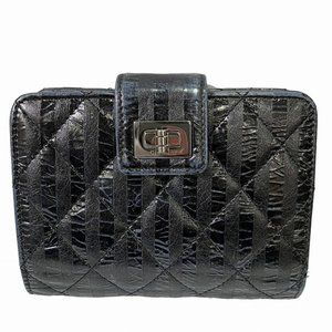 CHANEL Black Leather Wallet